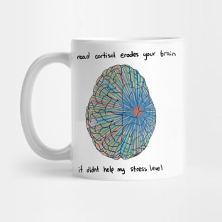 i read cortisol erodes your brain Mug